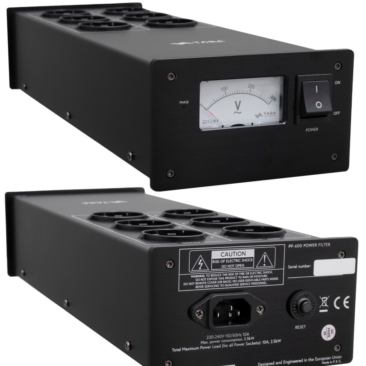 Taga Harmony PF-600 2022 Napájací filter čierny