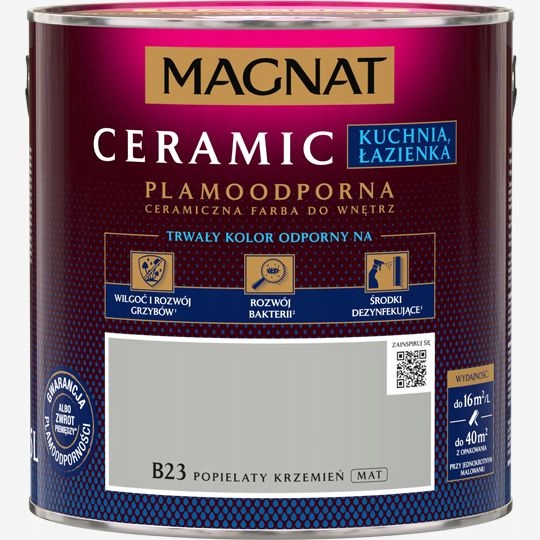 Magnat Ceramic K&b 2,5l popielaty krzemień B23