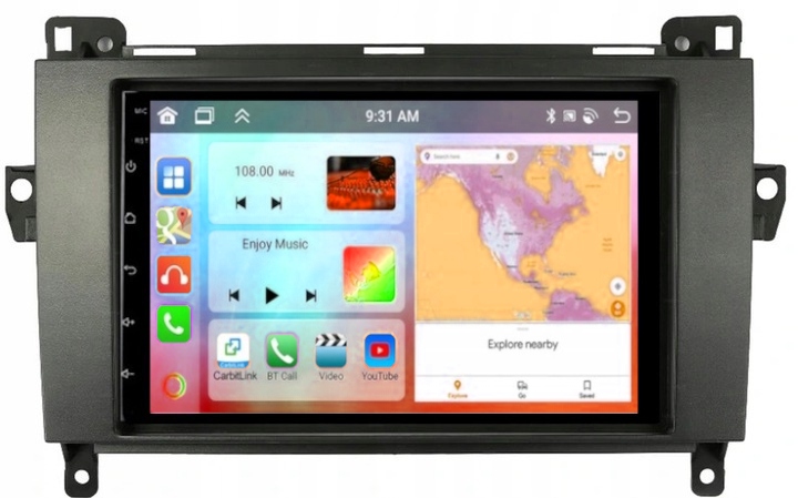 Android Rádio Navigácia Carplay Mercedes W169 W906 W639 W245 4GB 64GB