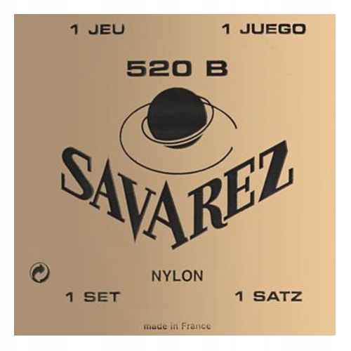 SAVAREZ SA 520 B NYLON STRUNY DO GITARY KLASYCZNEJ KOMPLET STRUN LEKKI NACI
