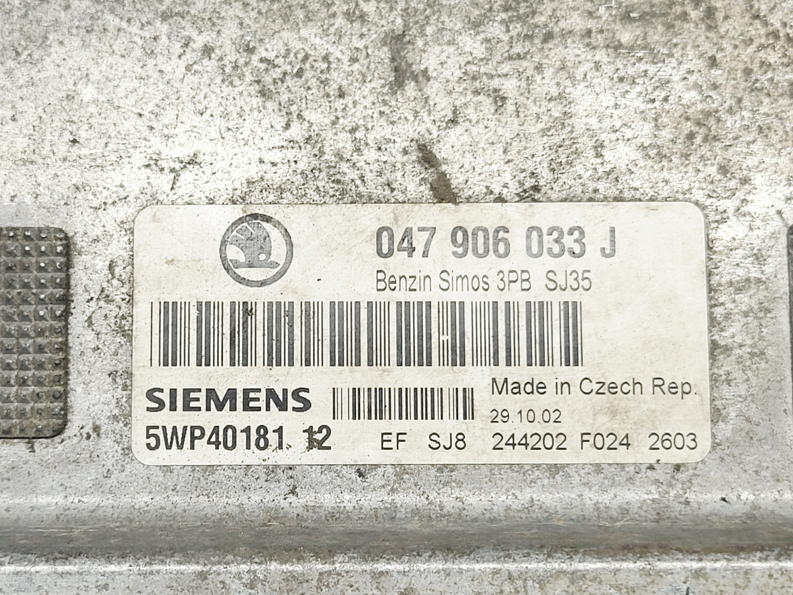 computer Centralina Motore Skoda FABIA e 1.4 MPI 047906033J 5WP4018112