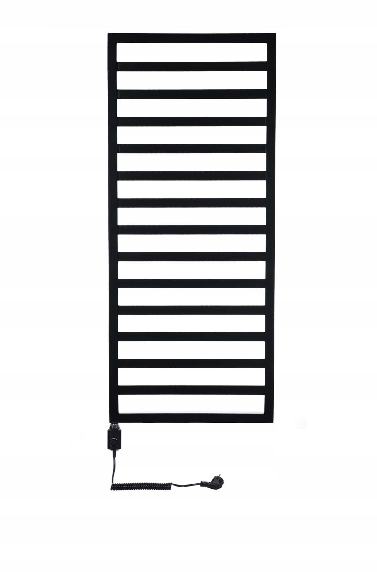 Elektrický kúpeľňový radiátor Dekoračný 900 W Frame Čierny Mat