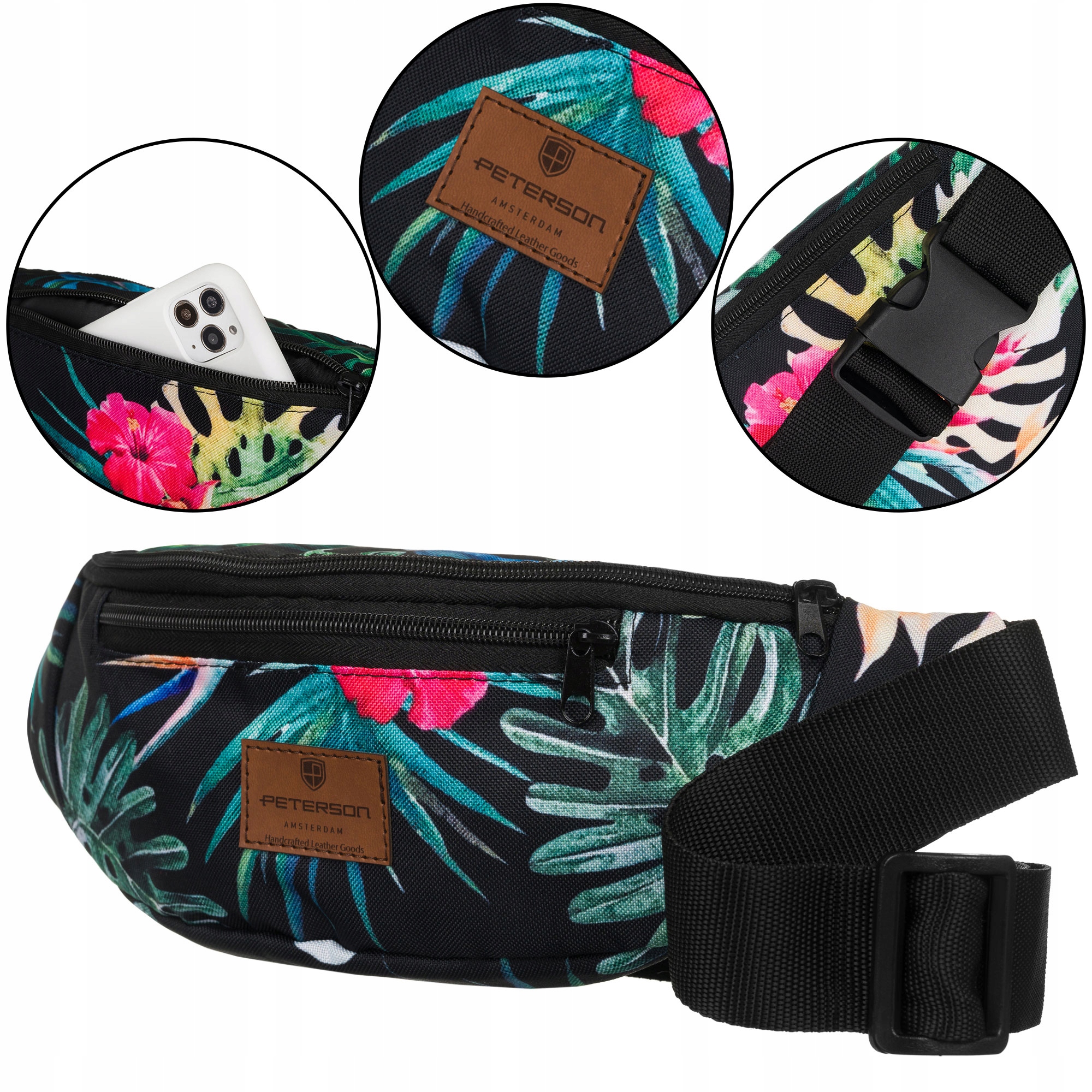 

Peterson markowa saszetka nerka damska na biodra