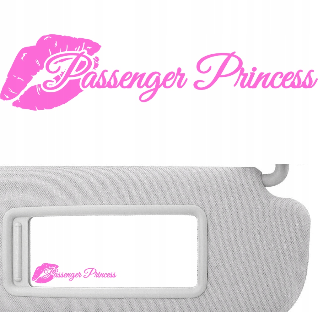 

Naklejka na lusterko Passenger Princess 11x2,5