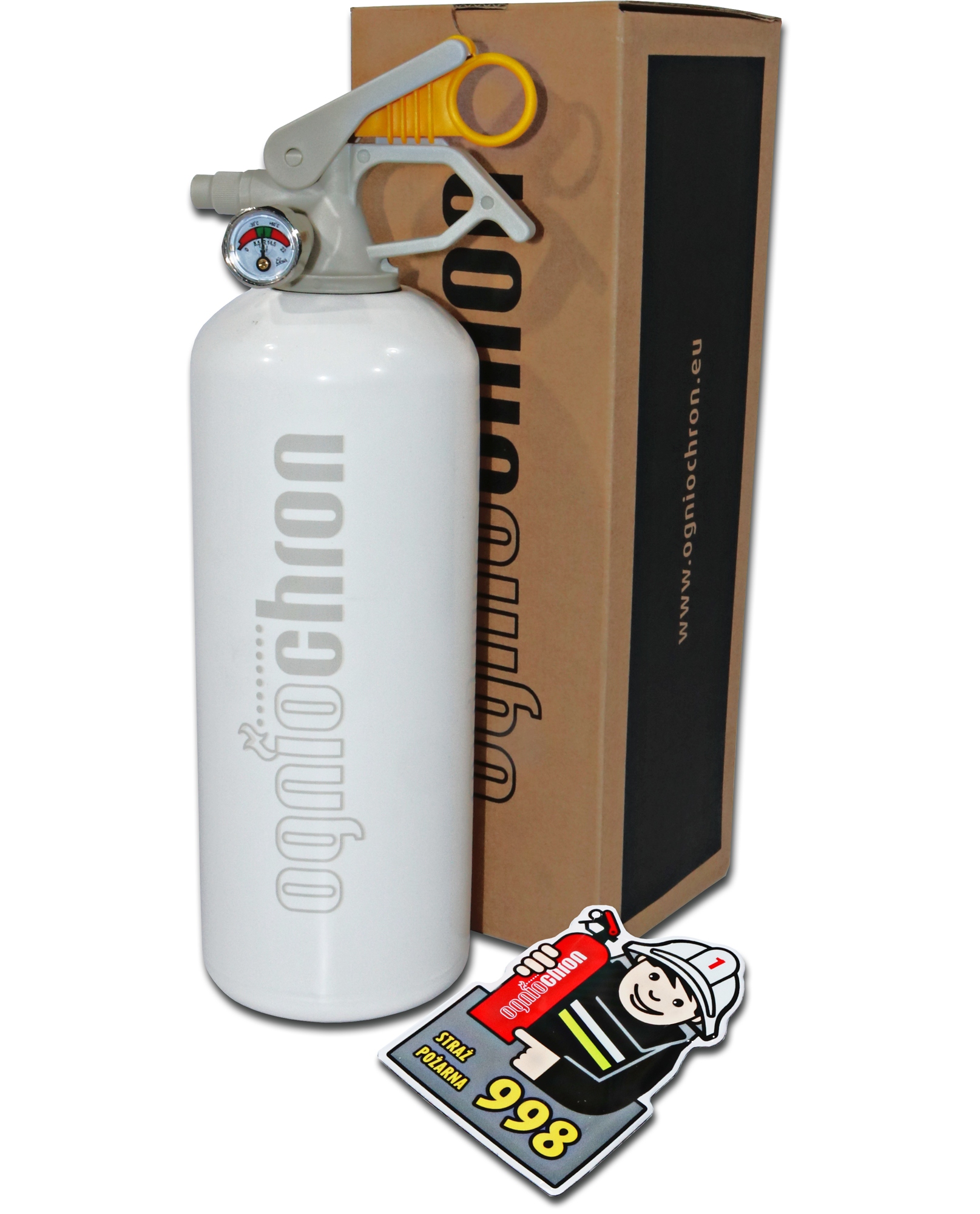 GAŚNICA DOMOWA KUCHENNA 1KG 0,7L AF PŁYNOWA OGNIOCHRON BIAŁA