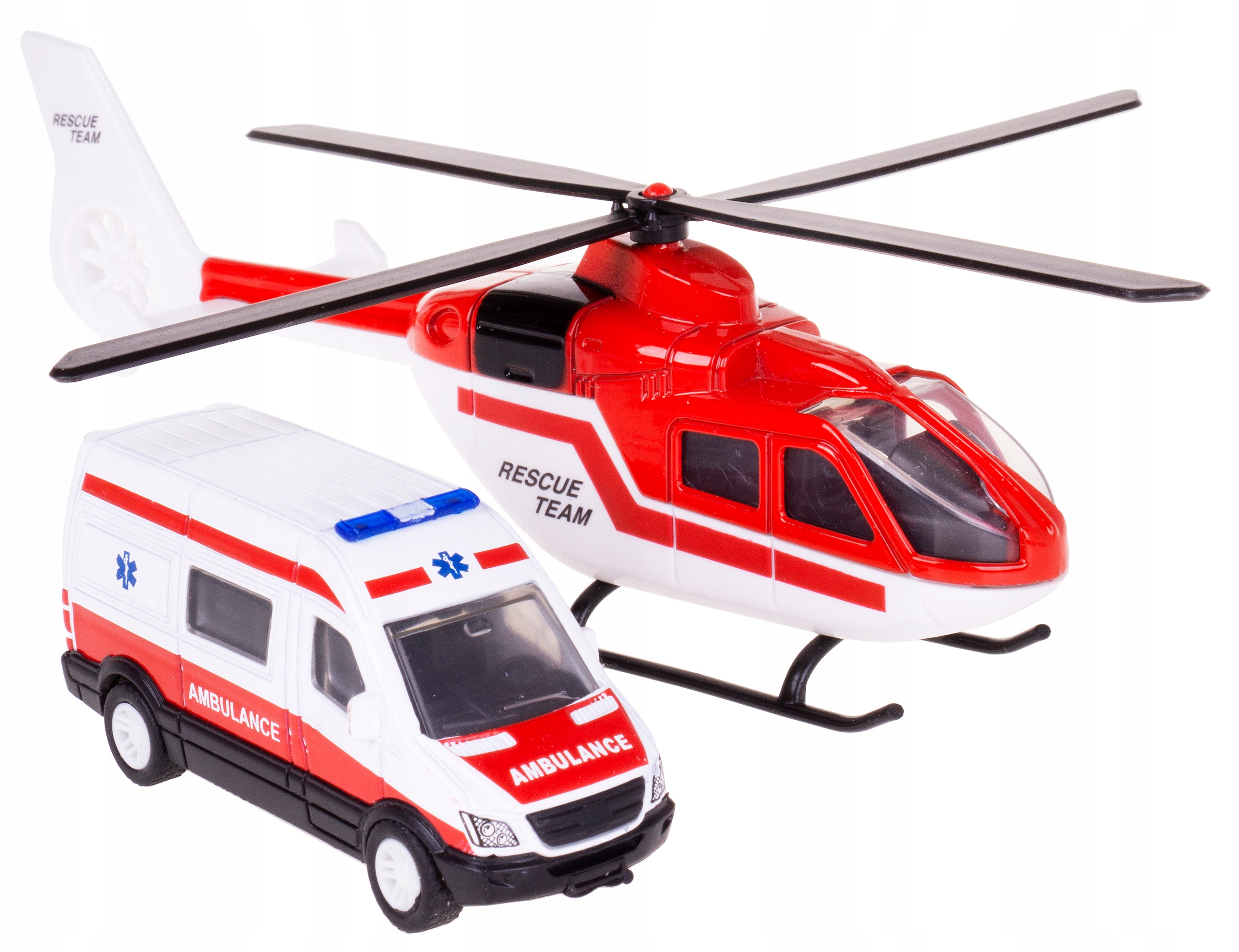 

Zestaw Ratowniczy Helikopter Karetka Metal Pomoc