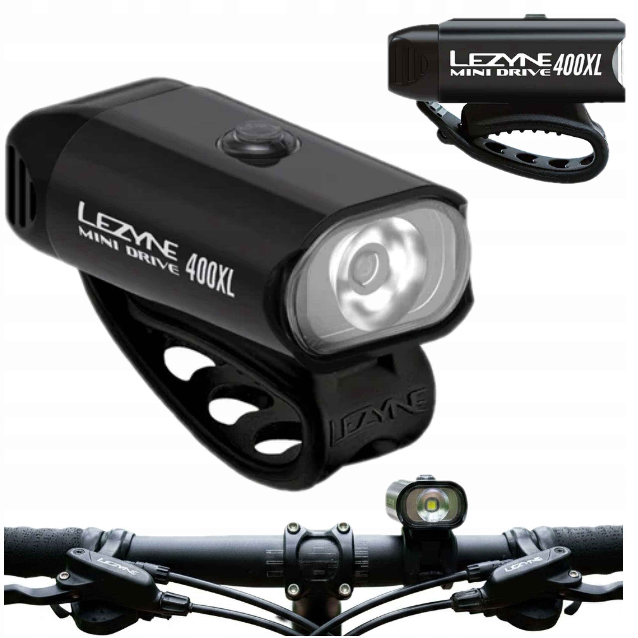 Přední světlo na kolo Lezyne Mini Drive 400XL Usb IPX7 400 lumenů