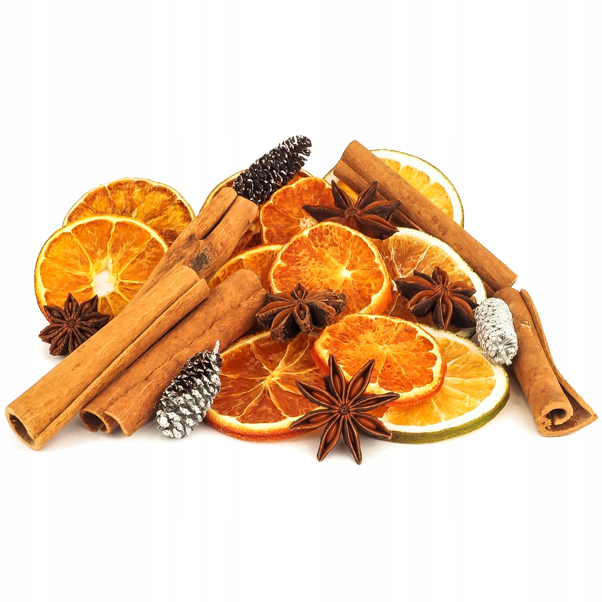 SUSZ POMARAŃCZE MANDARYNKI CYNAMON ANYŻ SZYSZKI PACHNĄCY ŚWIĄTECZNY MIX