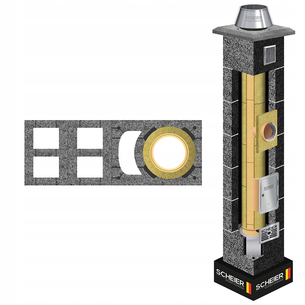 Keramický systémový komínový systém 180 15 m