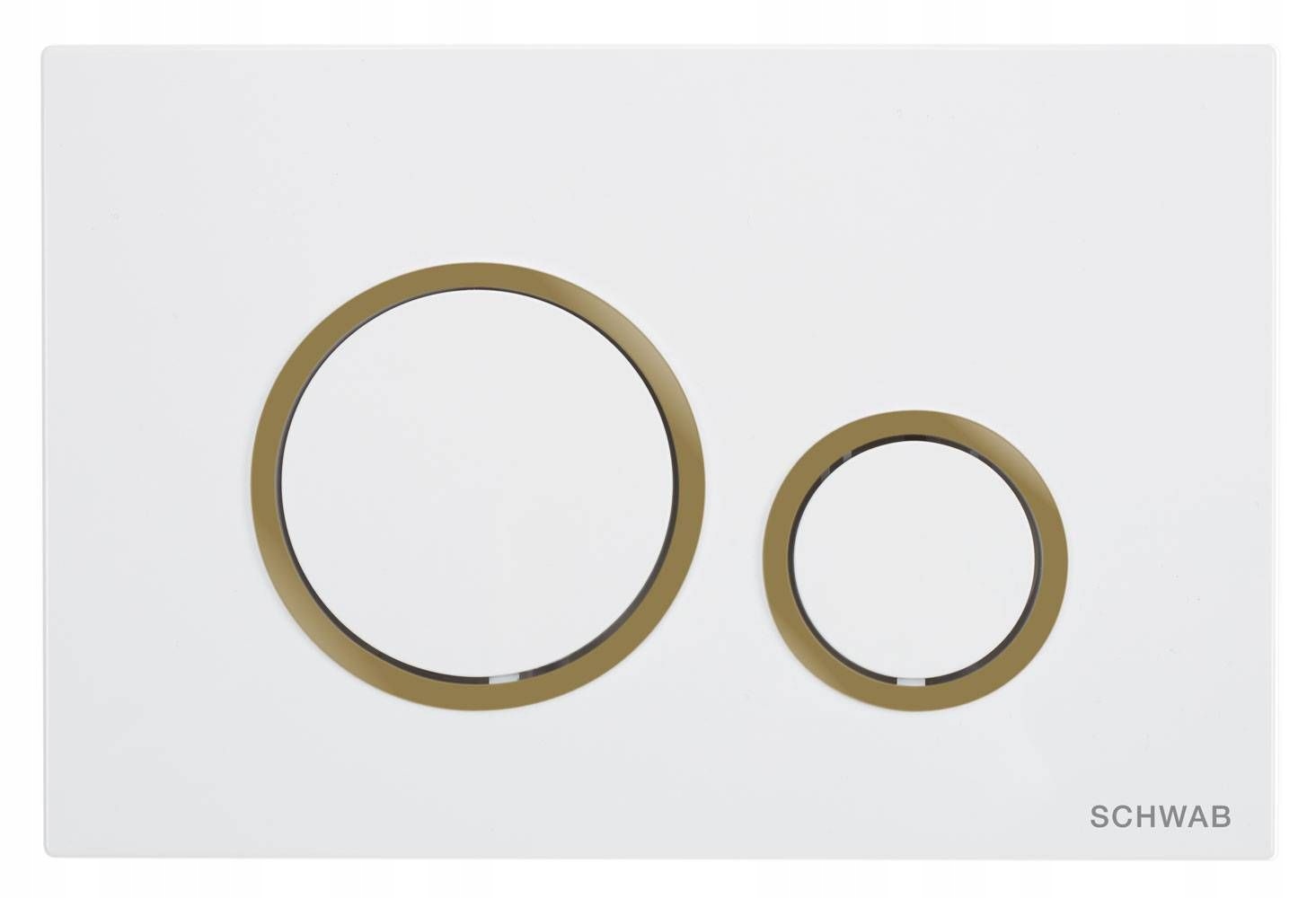 Schwab Splachovací tlačítko Vela Wc bílé zlaté P47-0205-0250