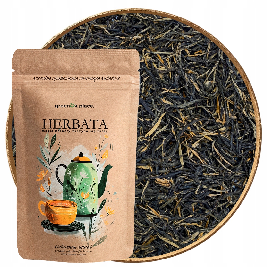 Čaj černý Needl Black 500 g čínský listový Vysoký Druh Premium