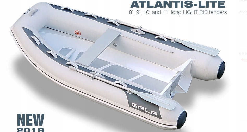 Rib Aluminiowy Łódź Gala ATLANTIS-lite A330lite Valmex Pvc Profesjonalny