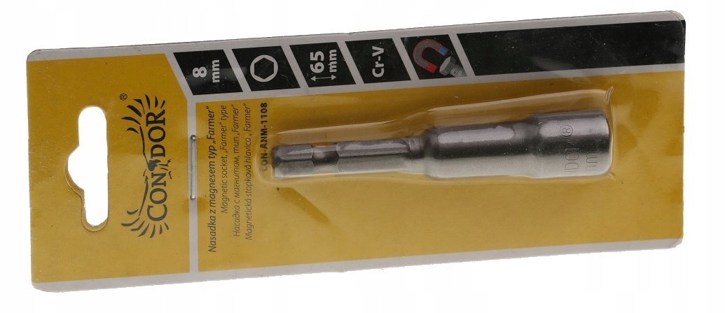 NASADKA Z MAGNESEM TYP FARMER 8 mm DO BITÓW Marka Drel