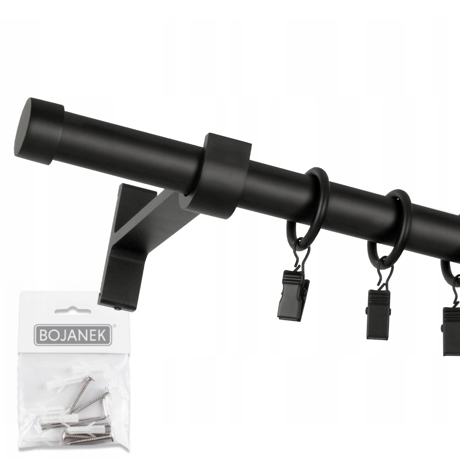 Karnisz pojedynczy 19mm 200cm Rullo metalowy