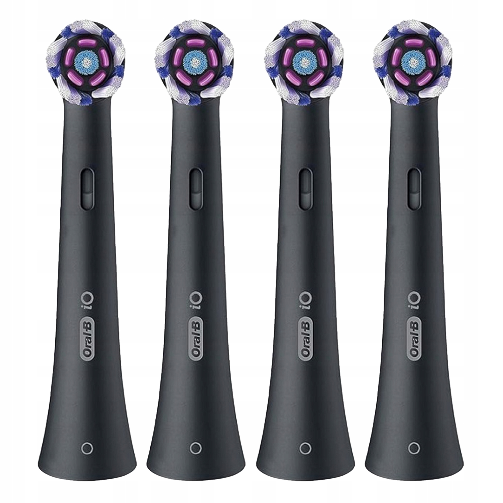 4x Końcówka do szczoteczki elektrycznej Oral-B iO Radiant White Czarne