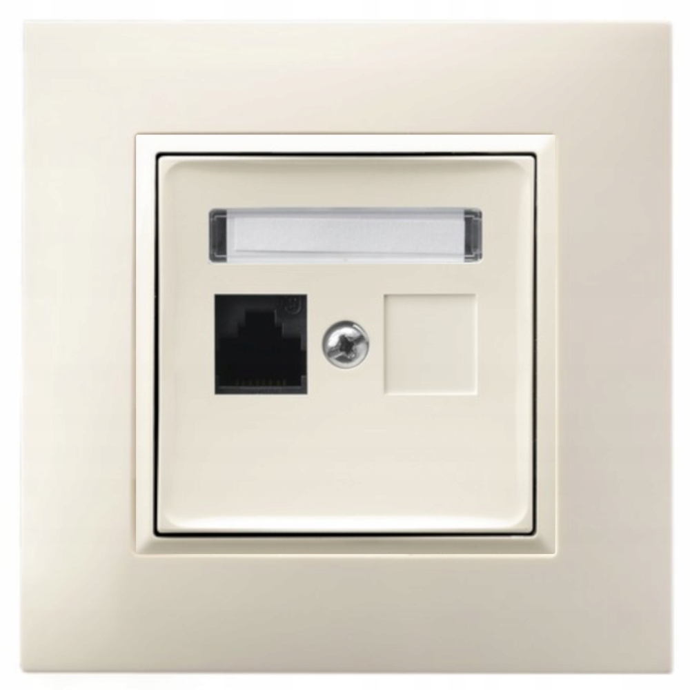 GNIAZDO INTERNETOWE RJ45 1X ARIA ECRU