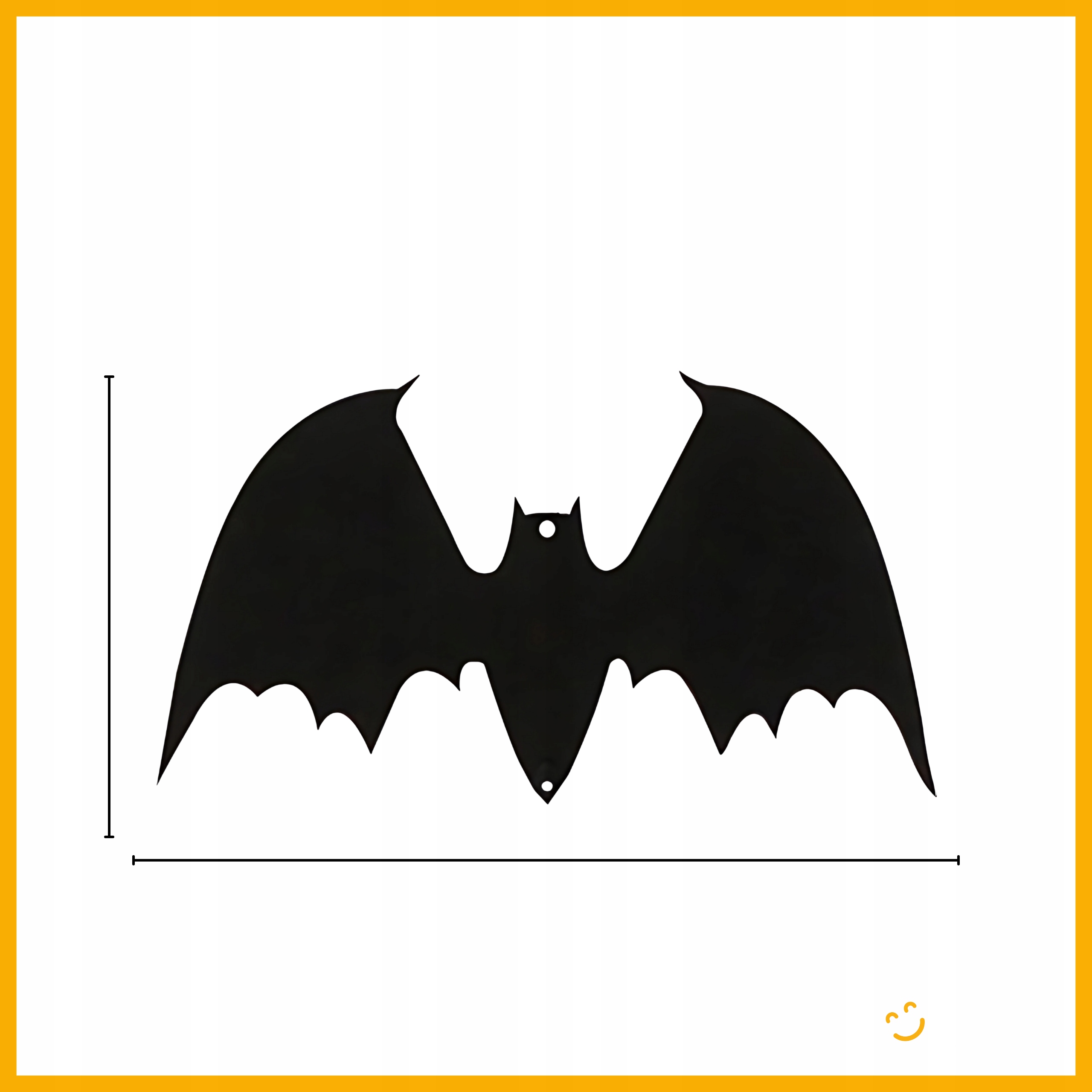 GIRLANDA PAPIEROWA NIETOPERZE STRASZNA DEKORACJA OZDOBA HALLOWEEN 2,5M Marka Korbi