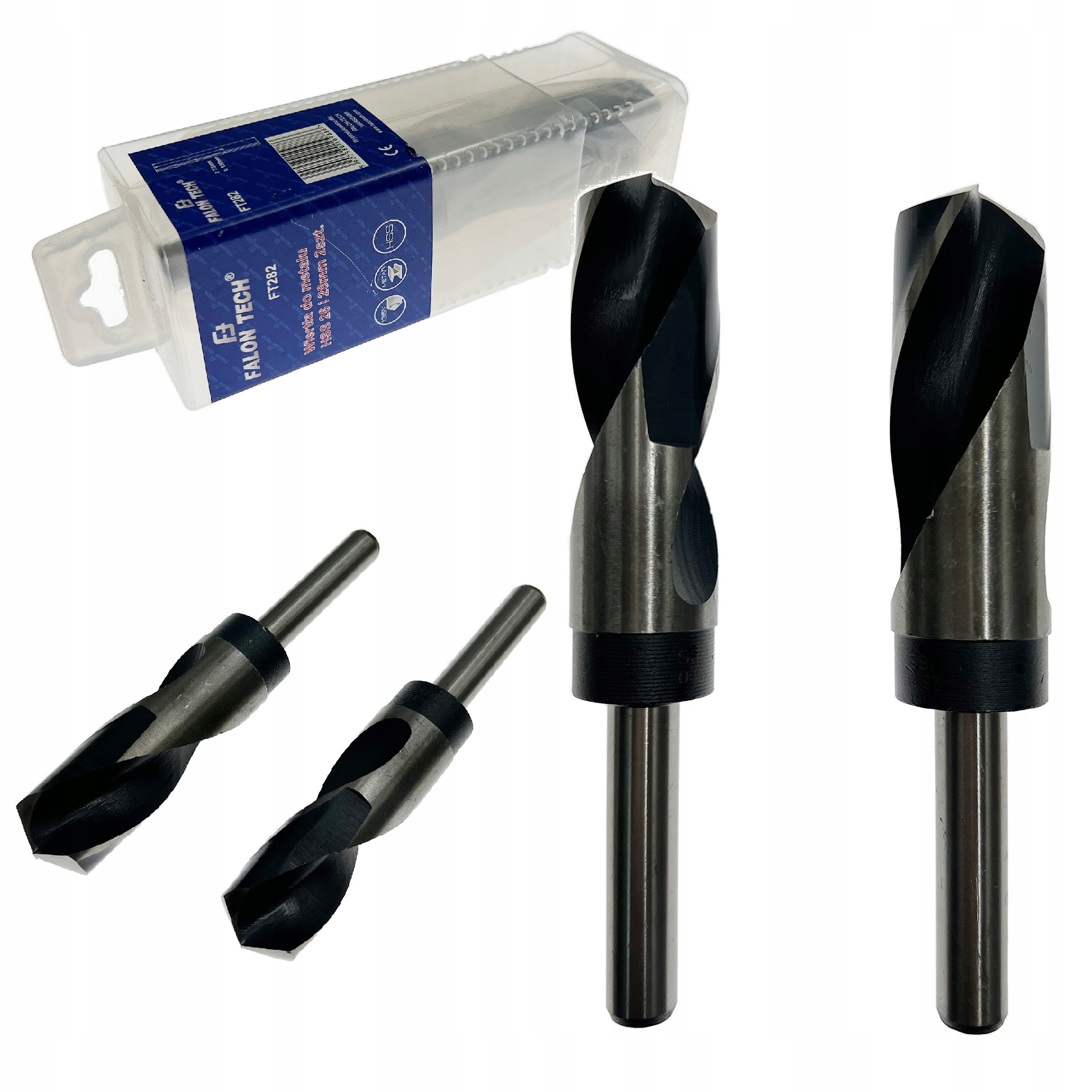 

Wiertła Do Metalu Zestaw Hss 26 i 28MM Zestaw 2SZT