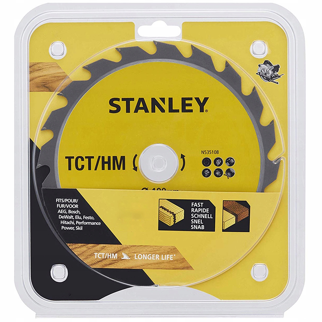 

Piła Tarczowa Drewna Węgliki Tct/hm 210 mm Stanley