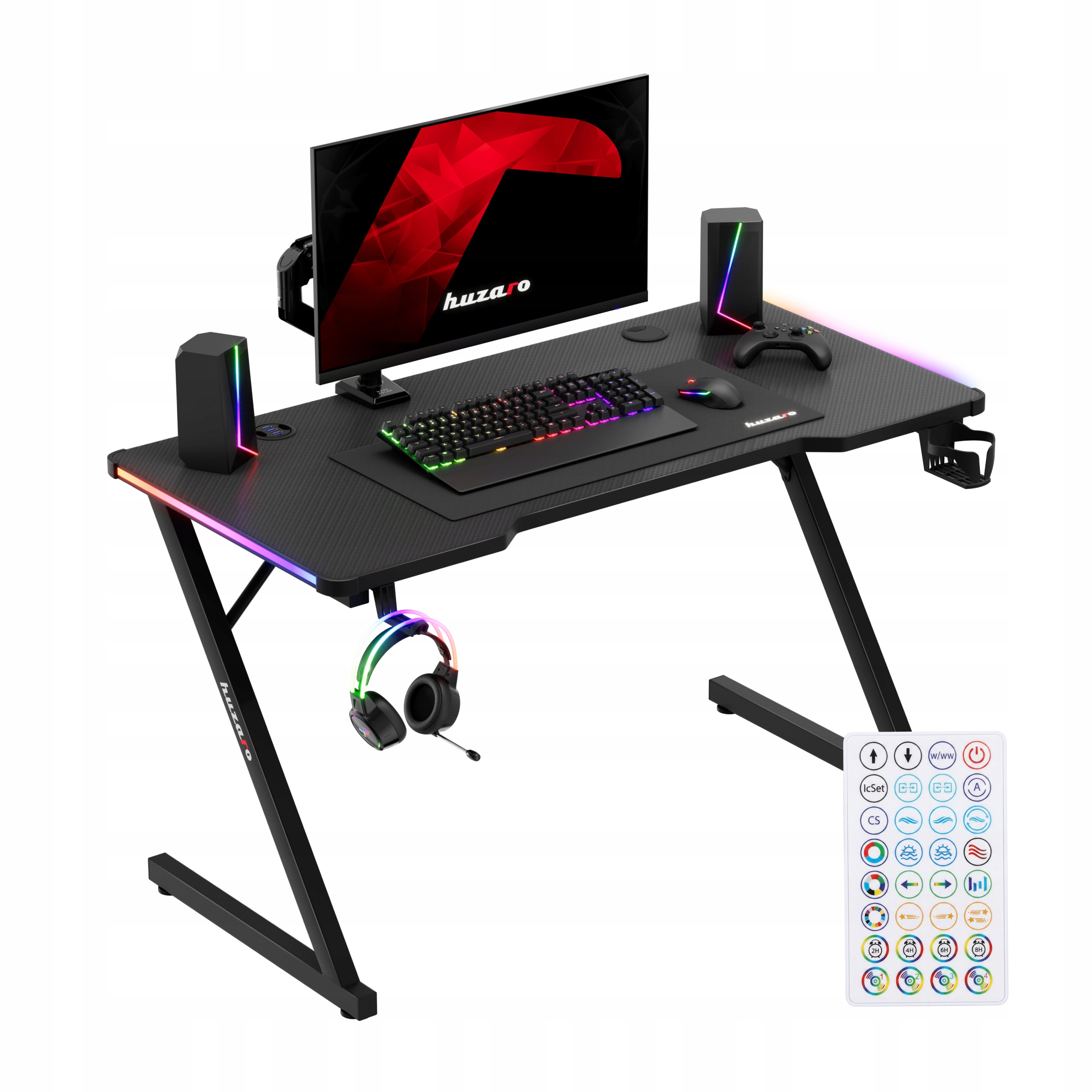 Herní stůl Pro Mládež Carbon pro hráče Huzaro Hero 2.5 Rgb