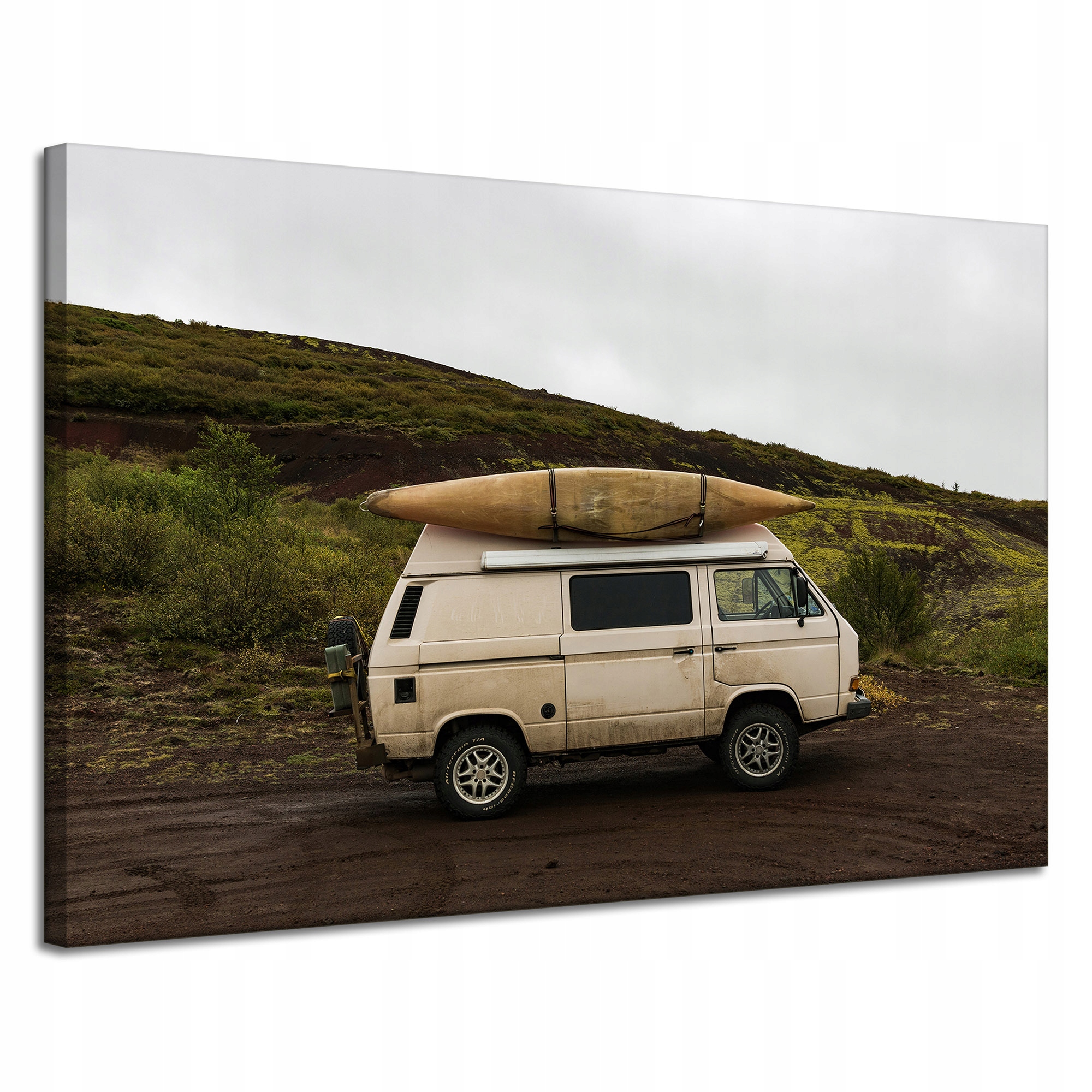 Obraz na plátně Vintage Retro Camper Offroad 120x80