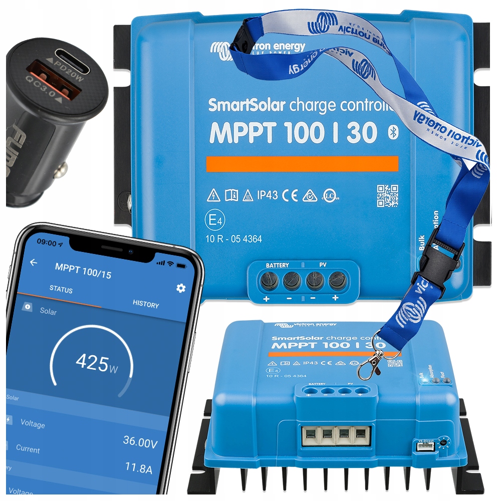 Victron Energy Regulator Solarny Ładowania Smart Solar Mppt 100/30 100V 30A