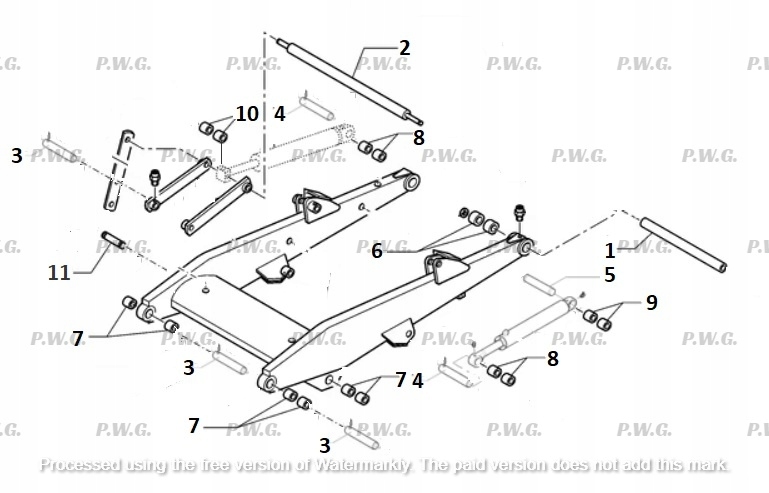 SWORZNIE TULEJE ŁYŻKA WYSIĘG PRZÓD NEW HOLLAND LB110 LB90 LB85 LB75 Fi38 Numer katalogowy części LB przód 38
