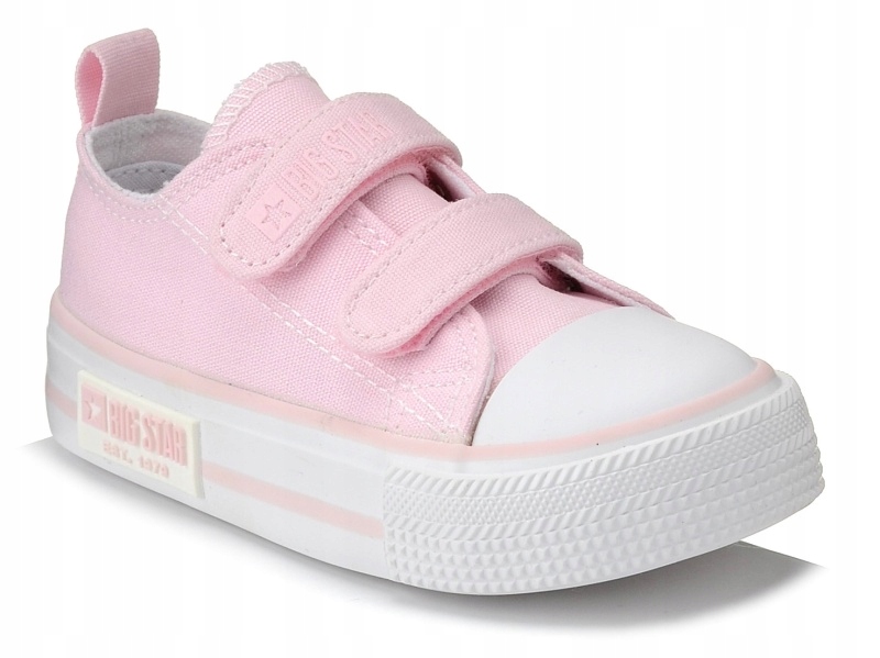 

trampki dziecięce róż na rzep Big Star KK374083 27