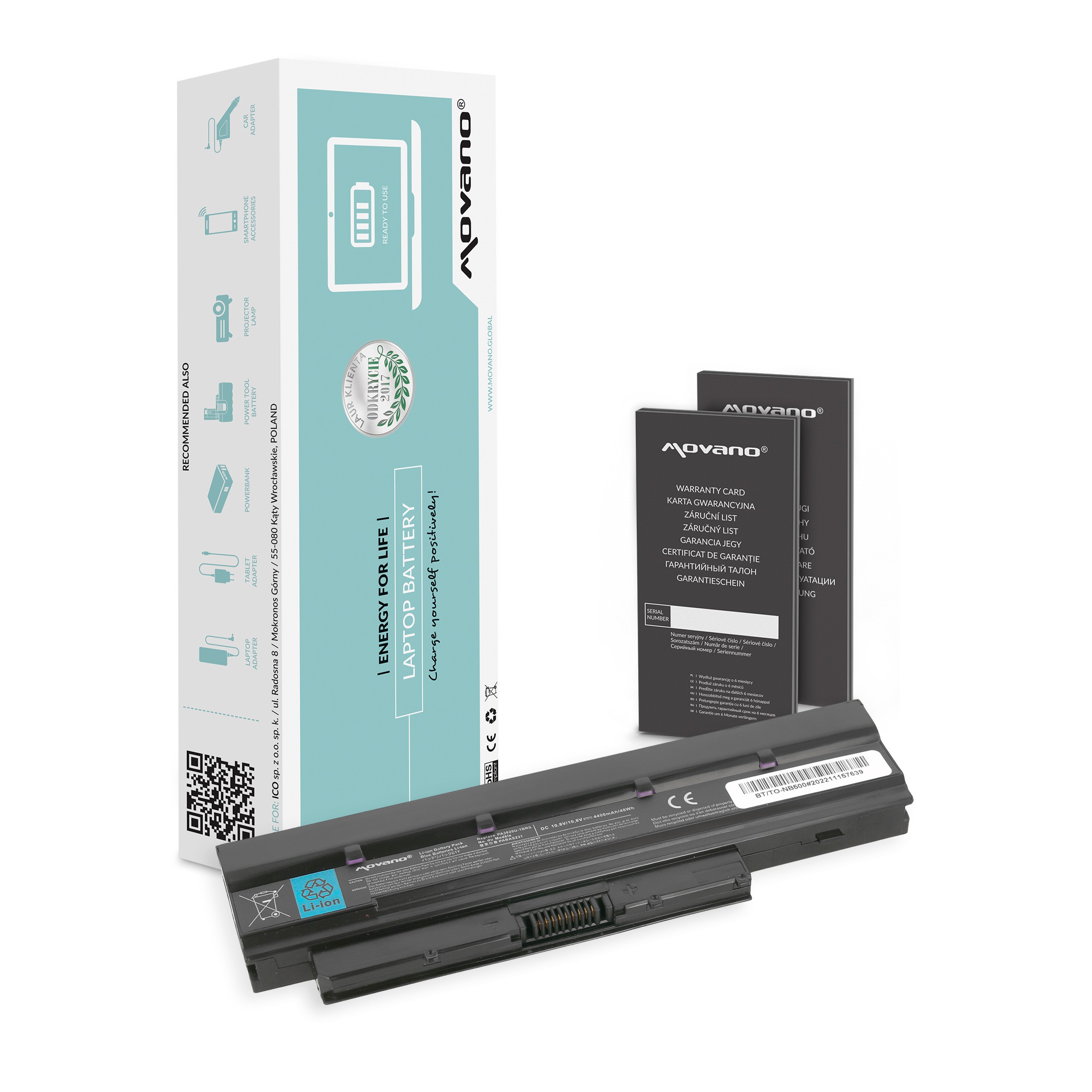 Baterie Movano pro Toshiba Mini NB500, DynaBook N200