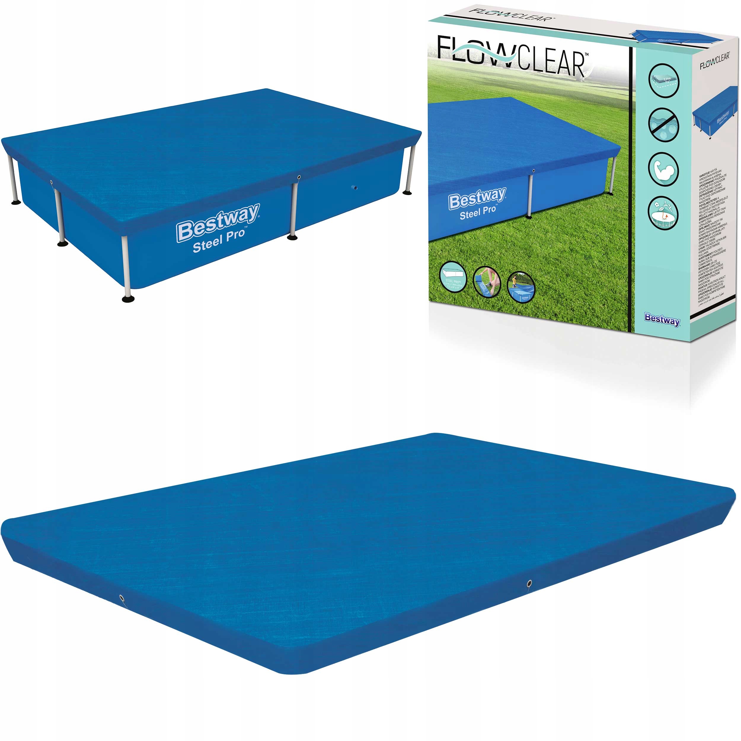 

Pokrywa Do Basenu Stelaż 221x150 cm Bestway 58103