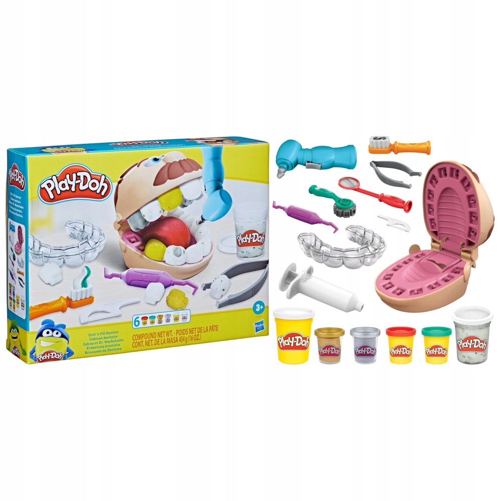 Play-Doh Ciastolina Dentysta Hasbro Zestaw F1259 ŁA86p