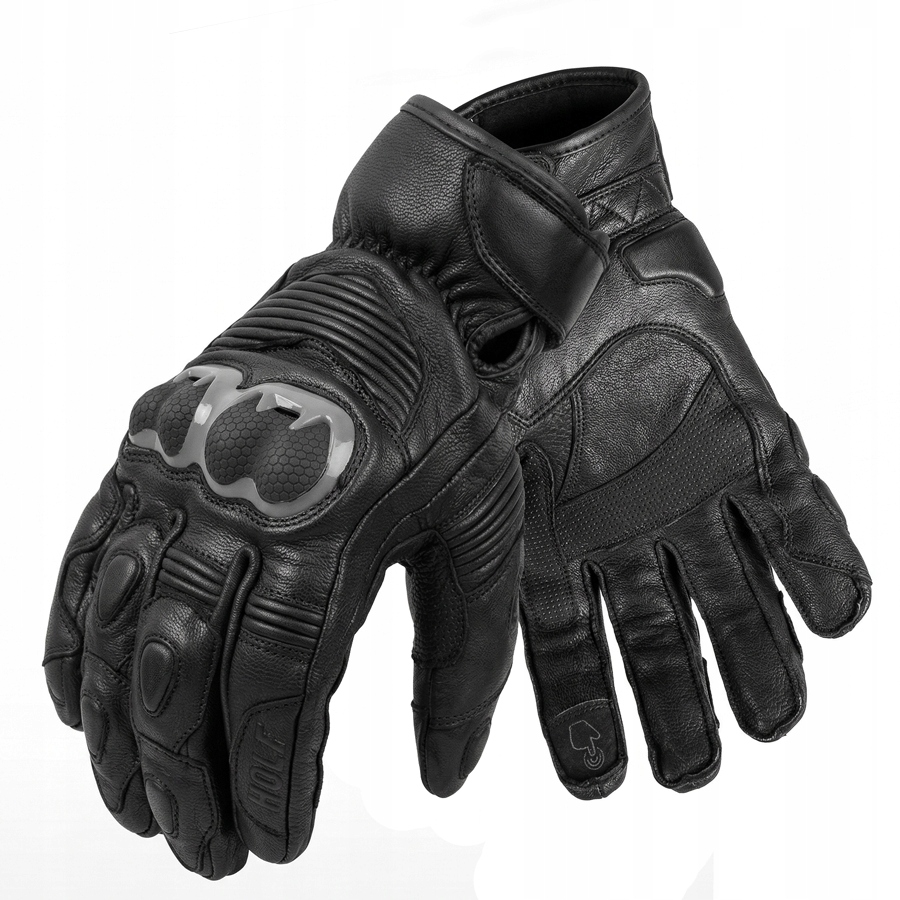 Wolf Rękawice Motocyklowe Ze Skóry Bandit Grey XL