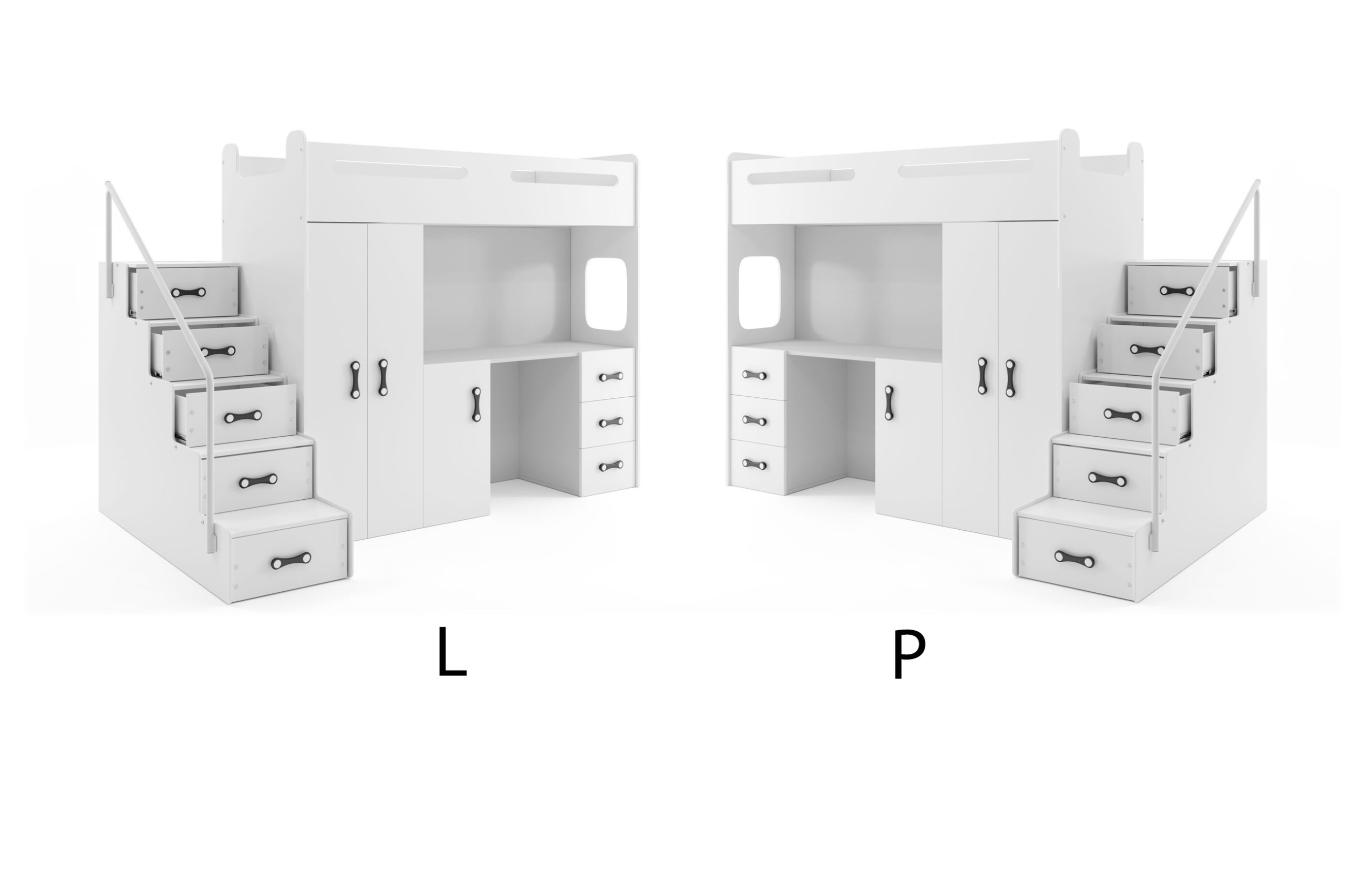 Łóżko piętrowe +Szafa Max 4 200x80 z biurkiem EAN (GTIN) 5902730654162