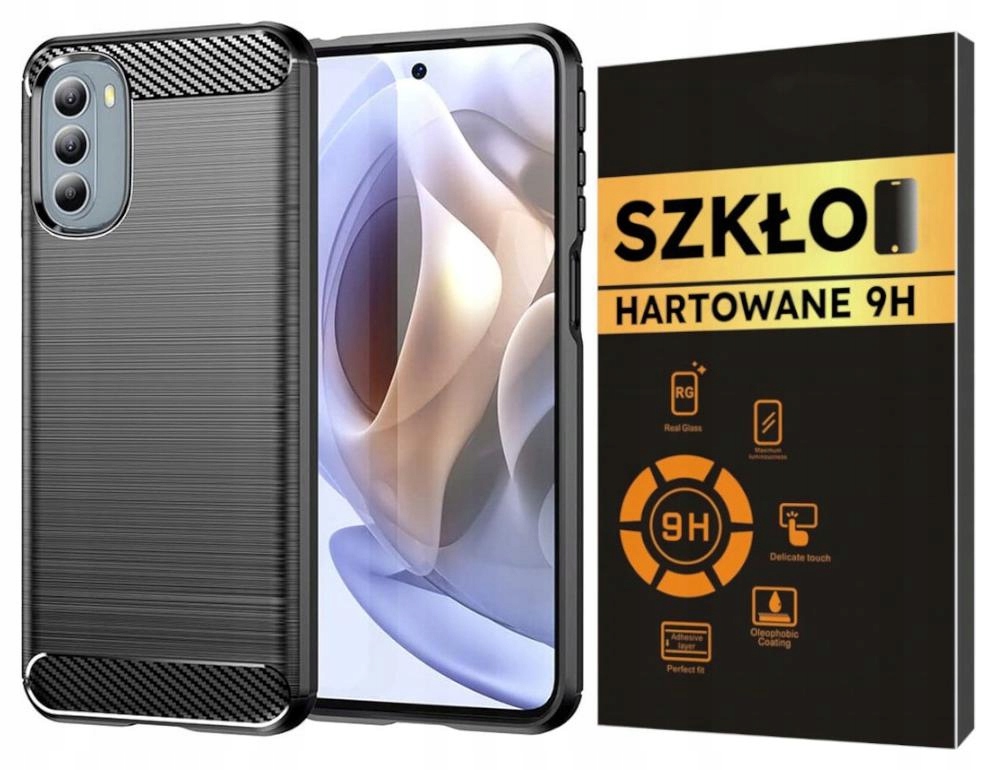

Etui Karbon do Motorola Moto G31 G41 Szkło