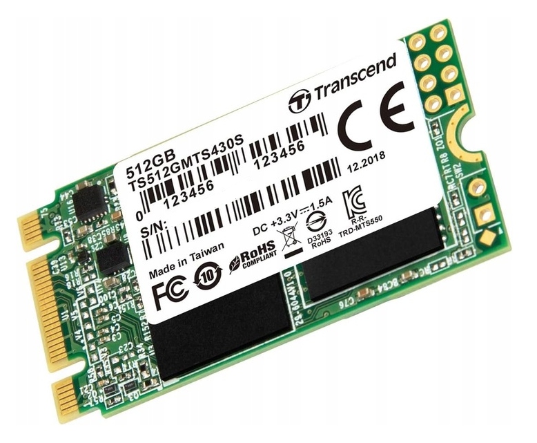 Ssd disk M.2 Transcend 512 Gb 2242 480 Gb 500 Gb Sata 3 B+m klíč TS512GMTS430S