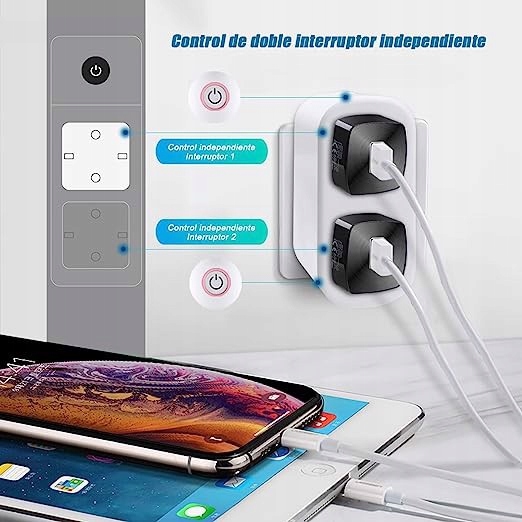 Inteligentny rozgałęźnik sieciowy 2 gniazda 16A Model 8330