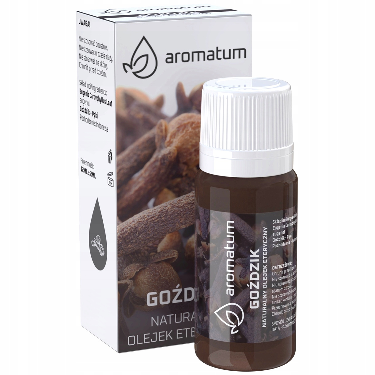 

Olejek Eteryczny 100% Naturalny Goździk 12 ML