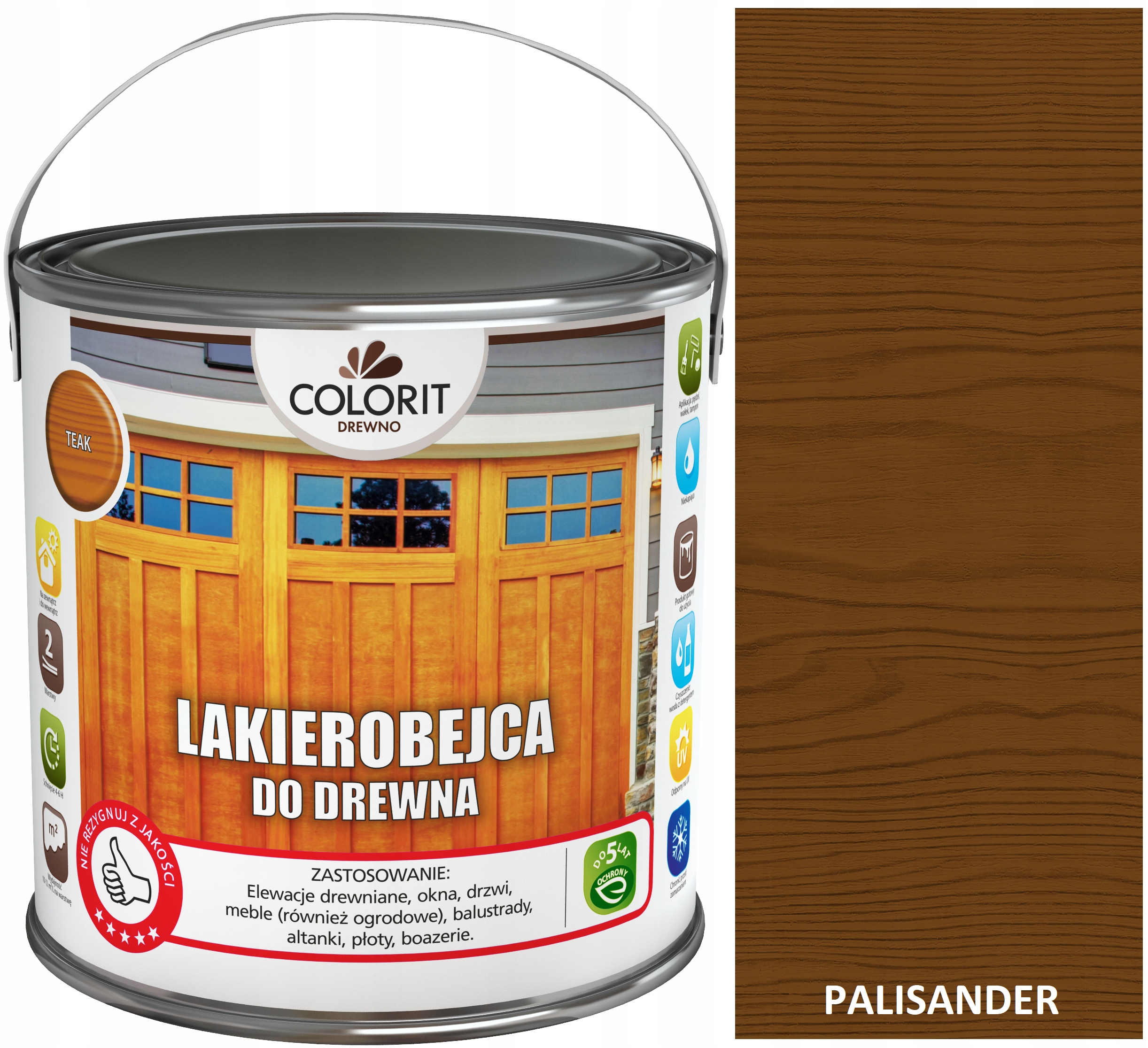 Colorit Laku Na Dřevo 2,5 L Palisandr