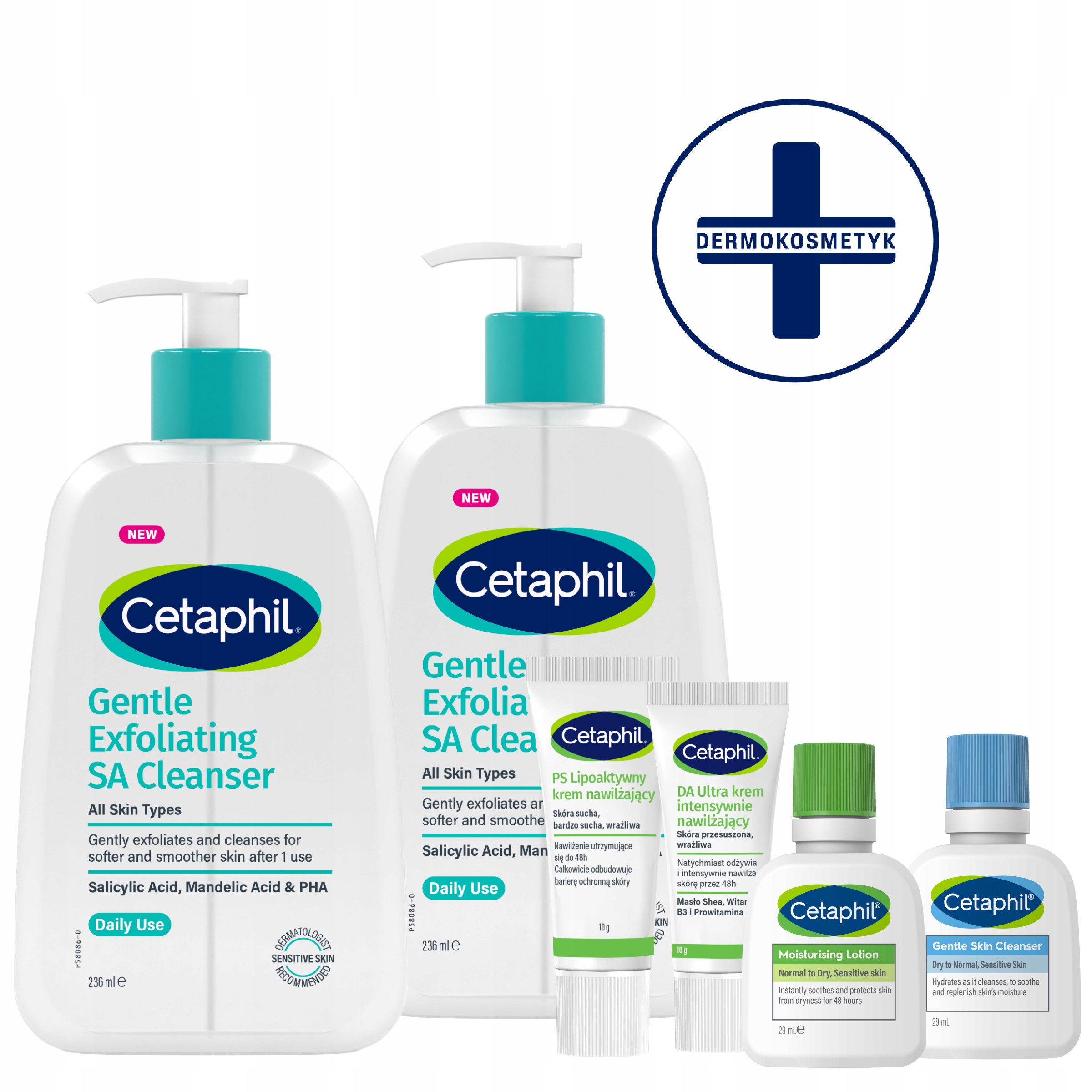 Cetaphil Łagodny Żel do Mycia z Kwasem Salicylowym Sa x2