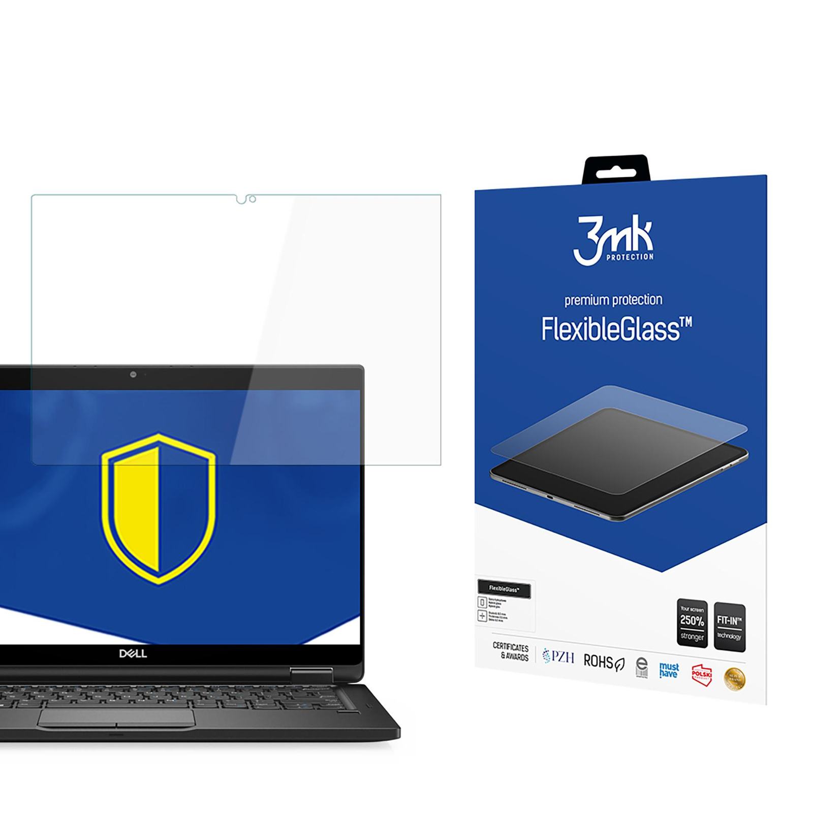 Hybridní Sklo pro Dell Latitude 7390 2 v 1 až 15" 3mk FlexibleGlass