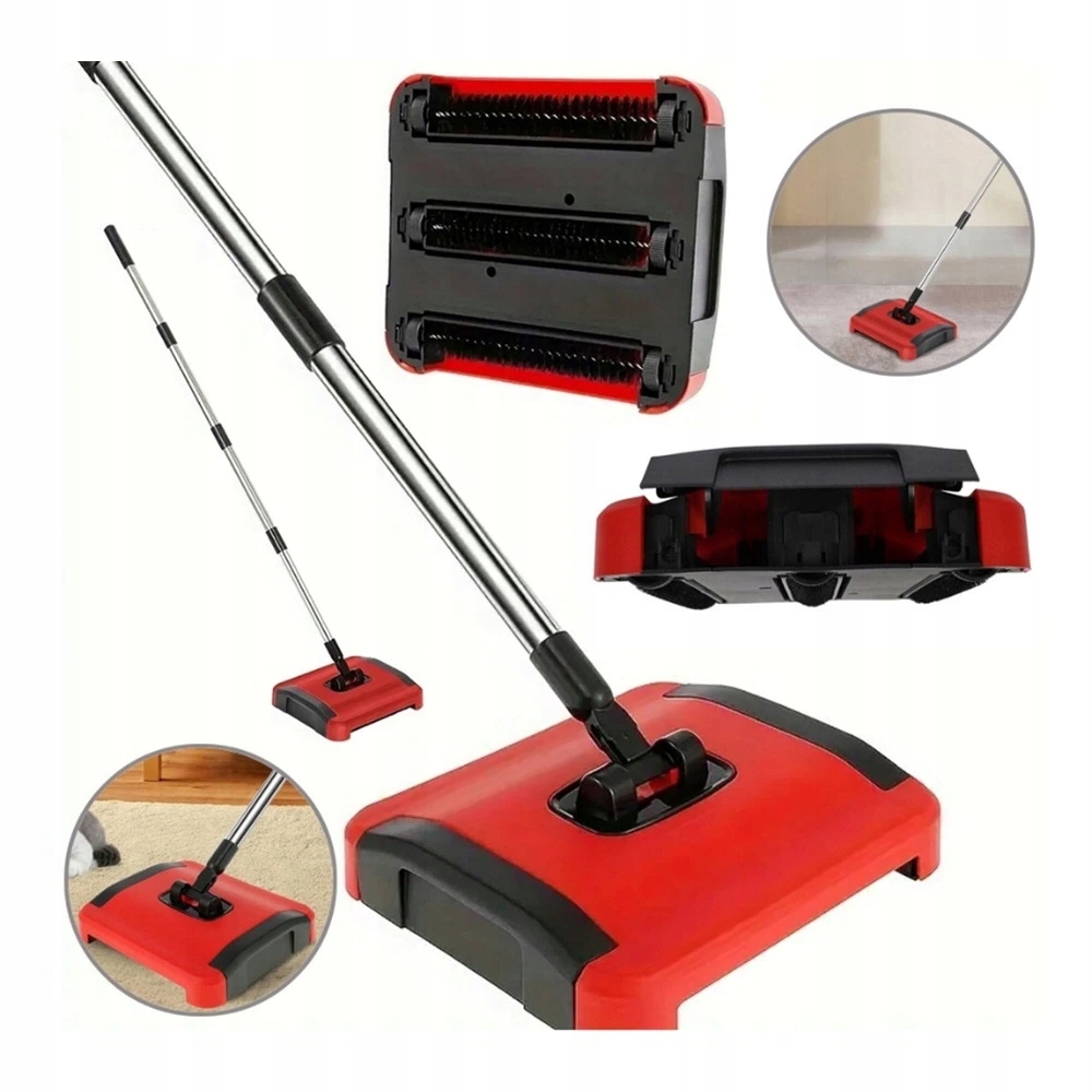 Levně Zametač Koberců, Kartáč, 3VRSTVÁ Nádoba Na Odpadky, Zvířecí Chlupy