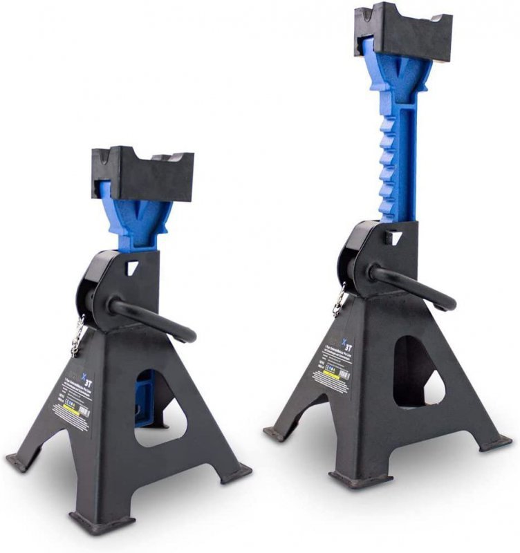 PODPORY KOBYŁKI WARSZTATOWE SAMOCHODOWE Z BLOKADĄ REGULOWANE 2 SZTUKI 3T