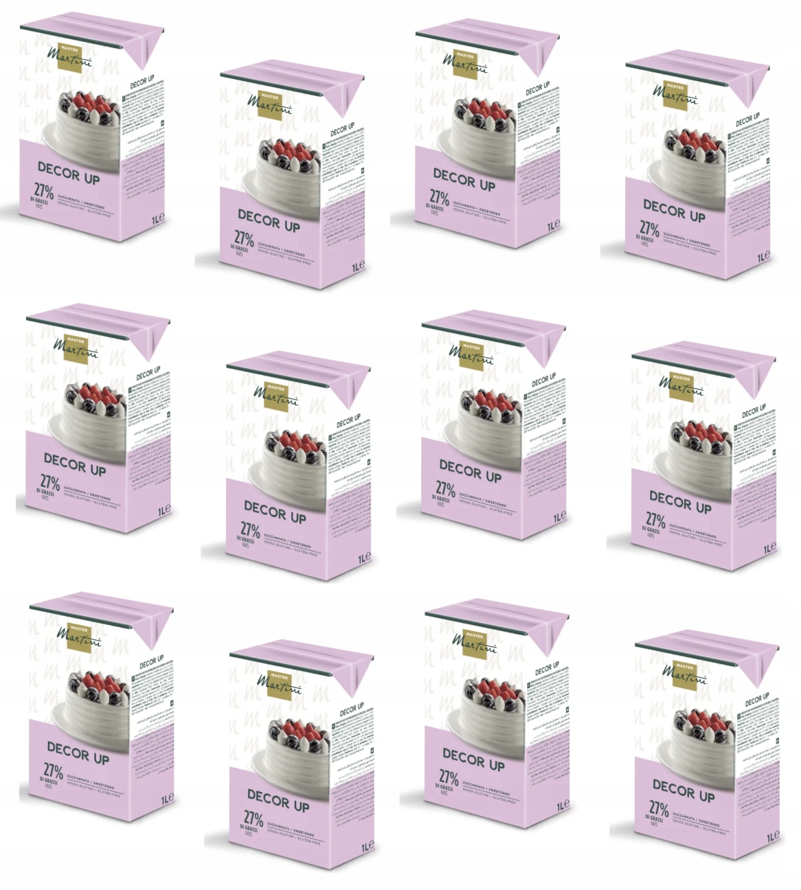 Levně 12 x Rostlinný krém Decor Up Master Martini 1L