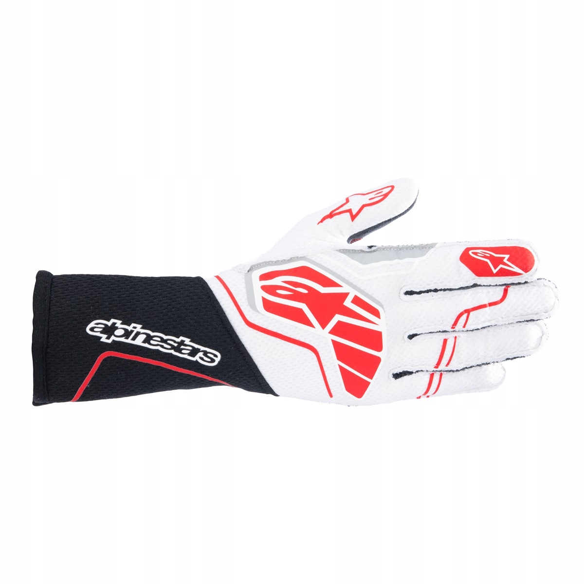 Rukavice Alpinestars Tech 1-ZX v4 Fia 8856-2018 bielo-červené veľ M