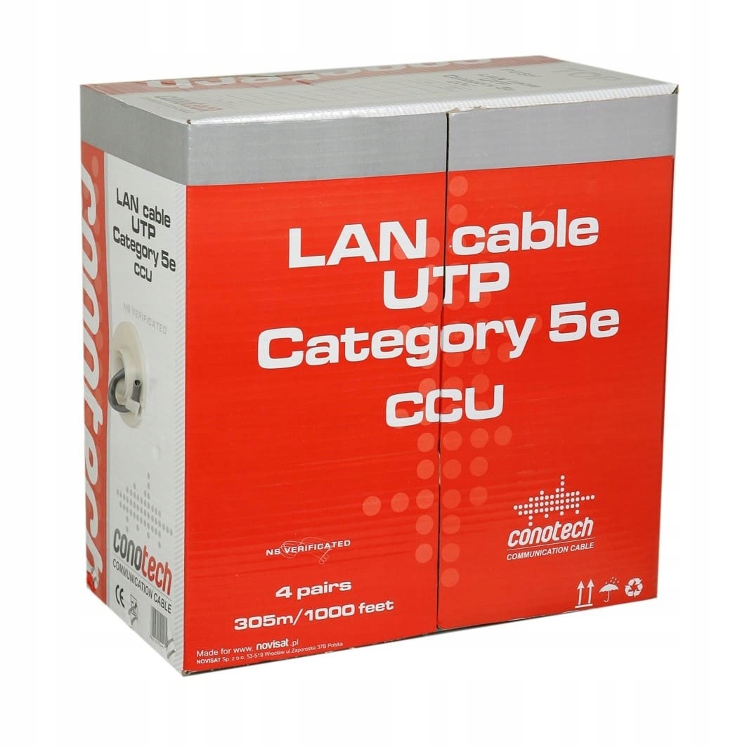 Síťový Kabel Utp Lan KAT5E 305 m Conotech