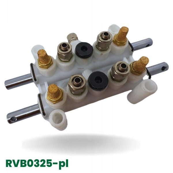 Blok ventilov montážneho zariadenia – rozdeľovač vzduchu (biely)