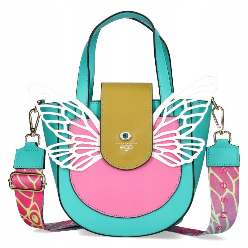 Ego Bosca Dámská Kožená Kabelka Kufřík S Odnímatelnými Křídly Premium Logo