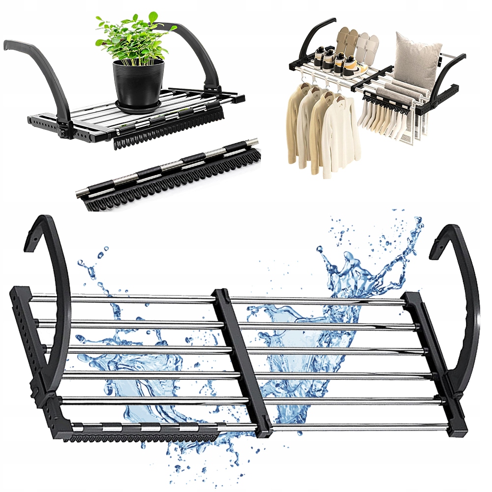 Levně Sušák Na Prádlo Skládací A Nastavitelná Pro Oblečení Ručníků A Bot