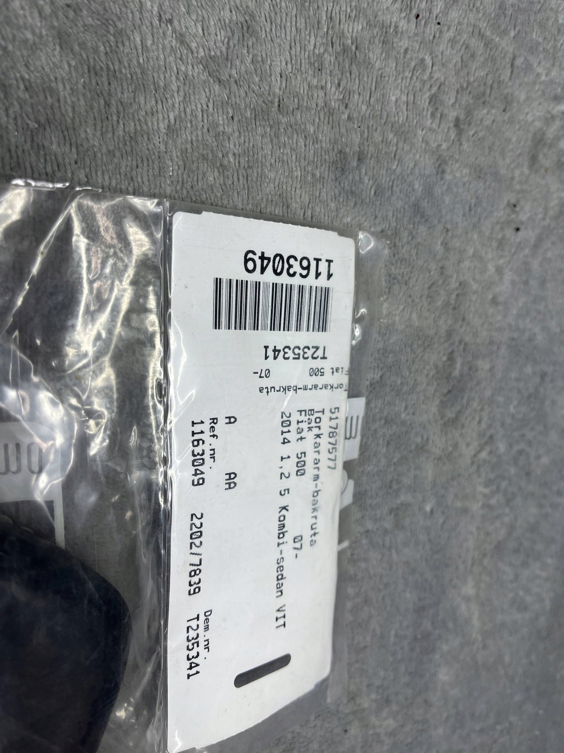 FIAT 500 wischerarm heck 51787577 !J