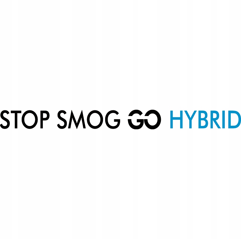 

Naklejka na samochód Stop Smog Go Hybrid